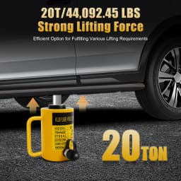 20 Ton Manual Oil Pump Hydraulic Cylinder Lifter Hollow 2 inch Ram Stroke Hollow Cylinder Hydraulic Cylinder Jack CP-700B