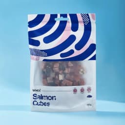 Waita Air Dried Salmon Cube 100g Premium Pet Treats Cat Dog Nutrient Dense Skin Coat Rich Vitamins Minerals