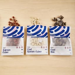 Waita Air Dried Salmon Cube 100g Premium Pet Treats Cat Dog Nutrient Dense Skin Coat Rich Vitamins Minerals