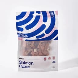 Waita Air Dried Salmon Cube 100g Premium Pet Treats Cat Dog Nutrient Dense Skin Coat Rich Vitamins Minerals