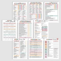 Household Cleaning Schedule Cleaning Plan Book Daily Weekly Monthly Organizer Do-It-Yourself Home Improvement With Coil Binding