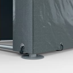 1.6 X 2.2m Portable Garden Storage Shed for Motorbikes, Tools, Bikes, Dark Grey