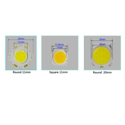 5pcs Lot LED COB Light Bulb 11mm 20mm 3W 5W 7W 10W 12W 15W LED Source Chip Light Lamp Spotlight Downlight Lamps