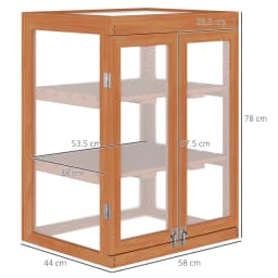Mini Wood Greenhouse Cold Frame Garden Flower Planting Box Growhouse 3 Types