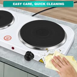 BRIEFNESS Dual Hotplate Dual Electric Hotplate Portable Electric Hotplate Outdoor Multifunctional Electric Heating Stove
