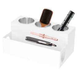 Hair Tool Organizer Bathroom Hair Brush Storage Holder Acrylic Hair Styling Tool Organizer and Holder Bathroom Countertop