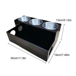 Hair Tool Organizer Bathroom Hair Brush Storage Holder Acrylic Hair Styling Tool Organizer and Holder Bathroom Countertop