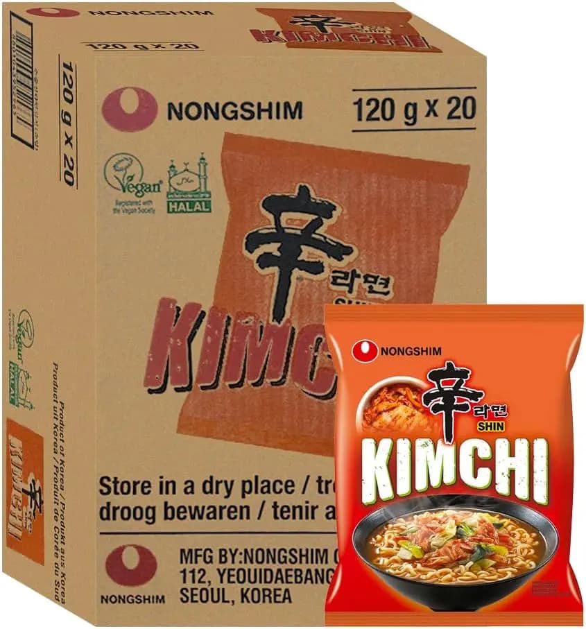 NongShim Kimchii Noodle Soup (Pack of 20)
