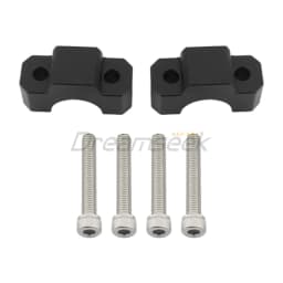 Black Handlebar Riser Clamp for Honda CRF1100L Africa Twin Adventure Sports 2020+ Motorcycle Handle Bar Extend Mount Adapter CNC