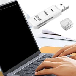 High Speed USB 3.0 Micros SDTF Card Reader Adapter Data Transmission up to 5Gbps Compatibility Multiple for PC Laptop Tablet