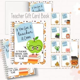 Teacher Appreciation Book Thank You To The Teacher Card Book Card Book Give A Teacher Book For Teacher