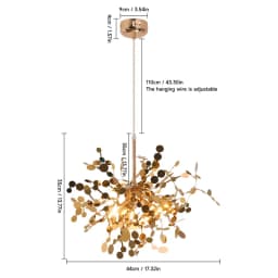 Pendant Light LED Stainless Steel Art Home Decora Ceiling Lamp For Bedroom Bedside Hanging Lamp Dining Room Lighting Fixtures G9