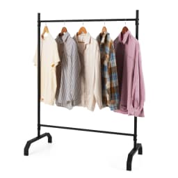 GOFLAME Metal Clothes Rack Heavy-Duty Garment Rack for Display & Storage