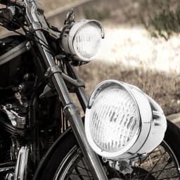Bright Replacement Headlamp for Motorcycle Transparent Lens