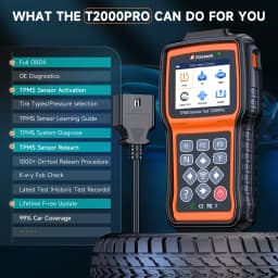 FOXWELL T2000 PRO Auto Tire Pressure Tool TPMS Relearn Activate Sensors Programming Car OBD2 Code Reader Diagnostic Tools