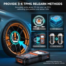 FOXWELL T2000 PRO Auto Tire Pressure Tool TPMS Relearn Activate Sensors Programming Car OBD2 Code Reader Diagnostic Tools