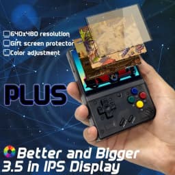 MIYOO Mini Plus Retro Handheld Game Console Portable Classic Video Game Console Linux System 3.5-inch IPS Screen Children's Gift