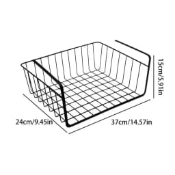 Under Shelf Basket Kitchen Closet Organizer Basket Under Cabinet Shelf Organizer For Pantry Counter Laundry Room