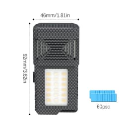 Portable Fly Zapper Pocket LED Flashlight Portable Zapper with LED Light Fly Trap for Outdoor Camping Hiking Fishing Cooking