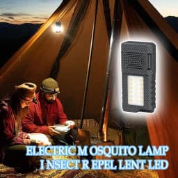 Portable Fly Zapper Pocket LED Flashlight Portable Zapper with LED Light Fly Trap for Outdoor Camping Hiking Fishing Cooking