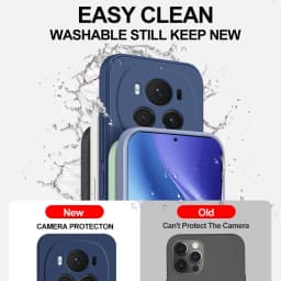 Luxury Square Liquid Silicone Phone Case Cover For Honor Magic6 Magic 6 Pro 6Pro Magic6Pro 5G Soft Candy Color Back Cover