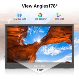 14.1 inch Portable Monitor 10-Point Touchscreen 100%sRGB 1200P IPS Second External Screen for Laptop Phone Mac Xbox Switch PS4/5