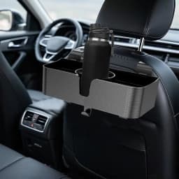Car Backseat Headrest Organizer Backseat Food Drink Storage Rack Car Headrest Organizer With Cup Holder & Hook For Travel