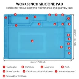 45 *30cm Watch Repair Work Pad Soldering Station Heat Resistant Pad Watch Repair Non-slip Silicone Mat For Watchmaker tool