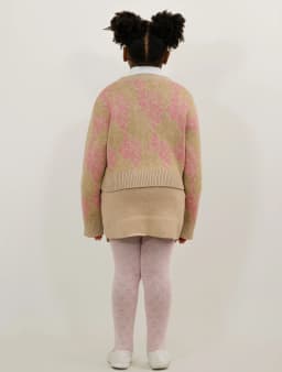 BALOU Kids Floral Knit Cardigan