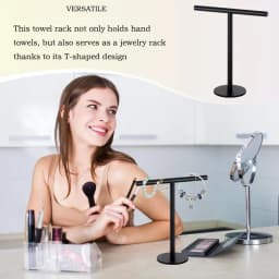 Countertop Hand Towel Holder Kitchen Towel Holder Stand Hand Towel Holder Stand T Shape Towel Rack For Bathroom Kitchen
