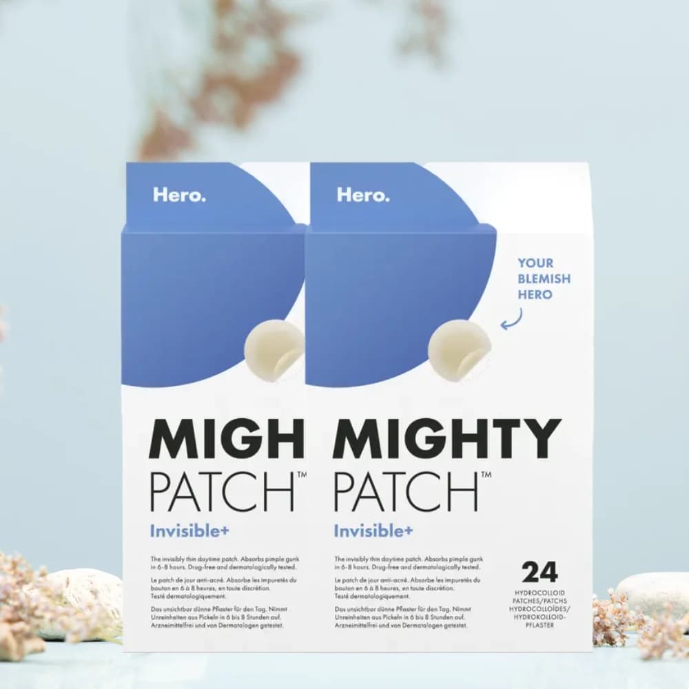 MIGHTY PATCH Invisible 24 patches, Daytime Acne Treatment, hydrocolloid patch, Anti Acne Dots,before make-up