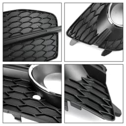Artudatech 2PCS Bumper Fog Light Grill Grille 8U0807681DSP9 Fit for Audi Q3 S-Line 2012-2014