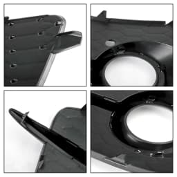 Artudatech 2PCS Bumper Fog Light Grill Grille 8U0807681DSP9 Fit for Audi Q3 S-Line 2012-2014
