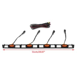 Artudatech Front Bumper Hood Grille LED Lights W/Wire Harness Fit fors Tacoma 2012-2015 Amber