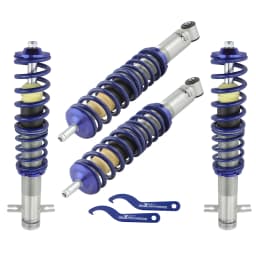 maXpeedingrods Coilovers for VW Jetta 1980-1984, for VW Rabbit/Golf MK1 1975-1984 Spring Shock Absorber Lowering Kit Blue