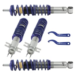 maXpeedingrods Coilovers for VW Jetta 1980-1984, for VW Rabbit/Golf MK1 1975-1984 Spring Shock Absorber Lowering Kit Blue