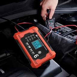 Car Battery Charger 6A 12V Car and Motorcycle Battery Charging Device Lead-acid Battery Smart Repair LCD Display auto tools