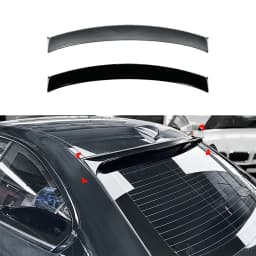 Rear Trunk Lid Roof Spoiler Wing For BMW 1 Series E82 Coupe 120i 128i 135i M1 2008-2013 Carbon Fiber Look/Gloss Black Upper Lip