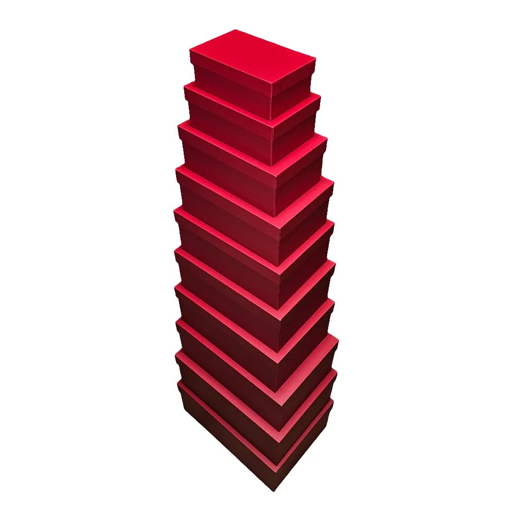 Luxury Lid & Base Rigid Stacking Gift Box Set of 10