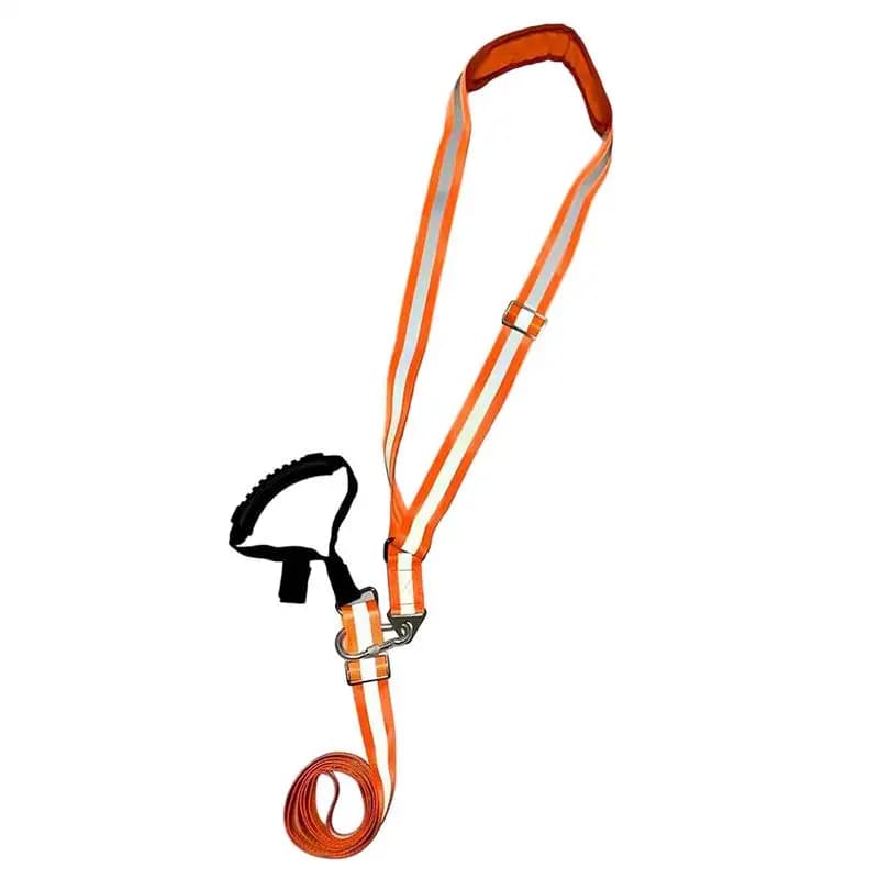 Nylon Reflective Deer Drag Harness Strap Adjustable Hunting Deer Belt With Handle Carabiner Shoulder Pad Multipurpose 