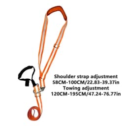 Nylon Reflective Deer Drag Harness Strap Adjustable Hunting Deer Belt With Handle Carabiner Shoulder Pad Multipurpose 