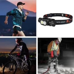 Flashlight Headlamp Outdoor Head Light Portable Headlight Rechargeable Lightweight Head Torch For Running Camping And Hiking