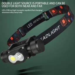 Flashlight Headlamp Outdoor Head Light Portable Headlight Rechargeable Lightweight Head Torch For Running Camping And Hiking