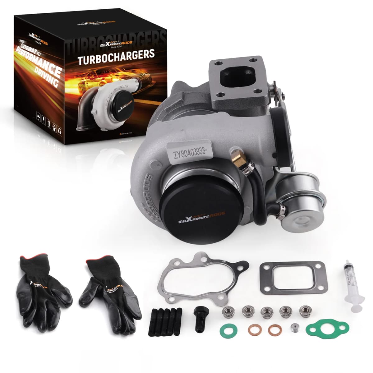 T25 Turbo GT2871 GT28 Universal T28 GT2860 Turbo Turbine A/R .64 Universal Turbo Charger for 1.5-2.0L Billet Turbocharger Turbine Up to 400HP