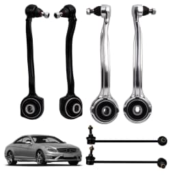 6pcs Front Upper Rearward Control Arms w/Ball Joints for Mercedes Benz C230 C320
