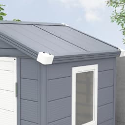 4 X 3ft Garden Shed Tool Storage House with Lockable Door, Gray