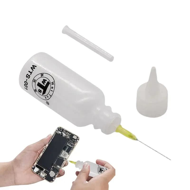 100ML Plastic Liquid Alcohol Bottle Transparent Glue Bottle Needle Dispenser Empty Plastic Liquid Bottle Precision Tip Applicato