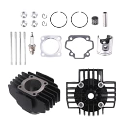 44mm Bore Cylinder Piston Gasket Top End Rebuilt Kit for Yamaha QT50 PW50 79-87