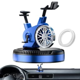 Car Air Freshener Solar Cycling Shape Motor Cycle Rotating Freshener Automotive Interior Ornament with Aromatherapy Tablet