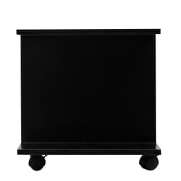 HOMCOM Modern TV Cabinet Stand Storage Shelves Table Mobile Black
